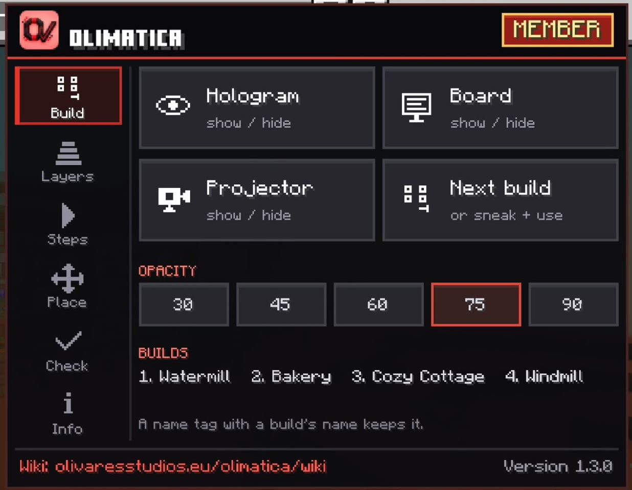 The menu: Build